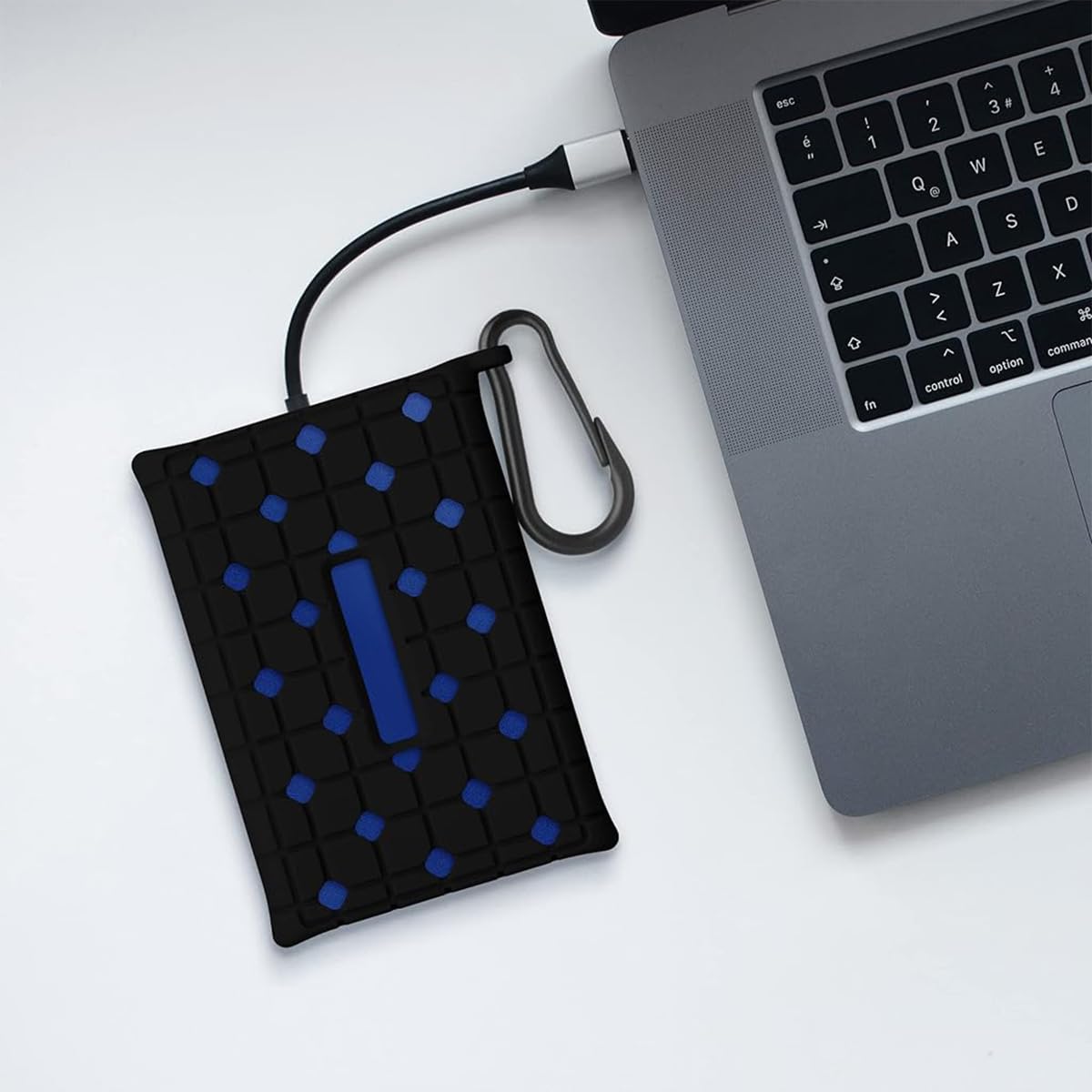ZORBES Silicone Sleeve for Samsung T7 Touch SSD featuring Open Pouch Design and 71x93mm Size