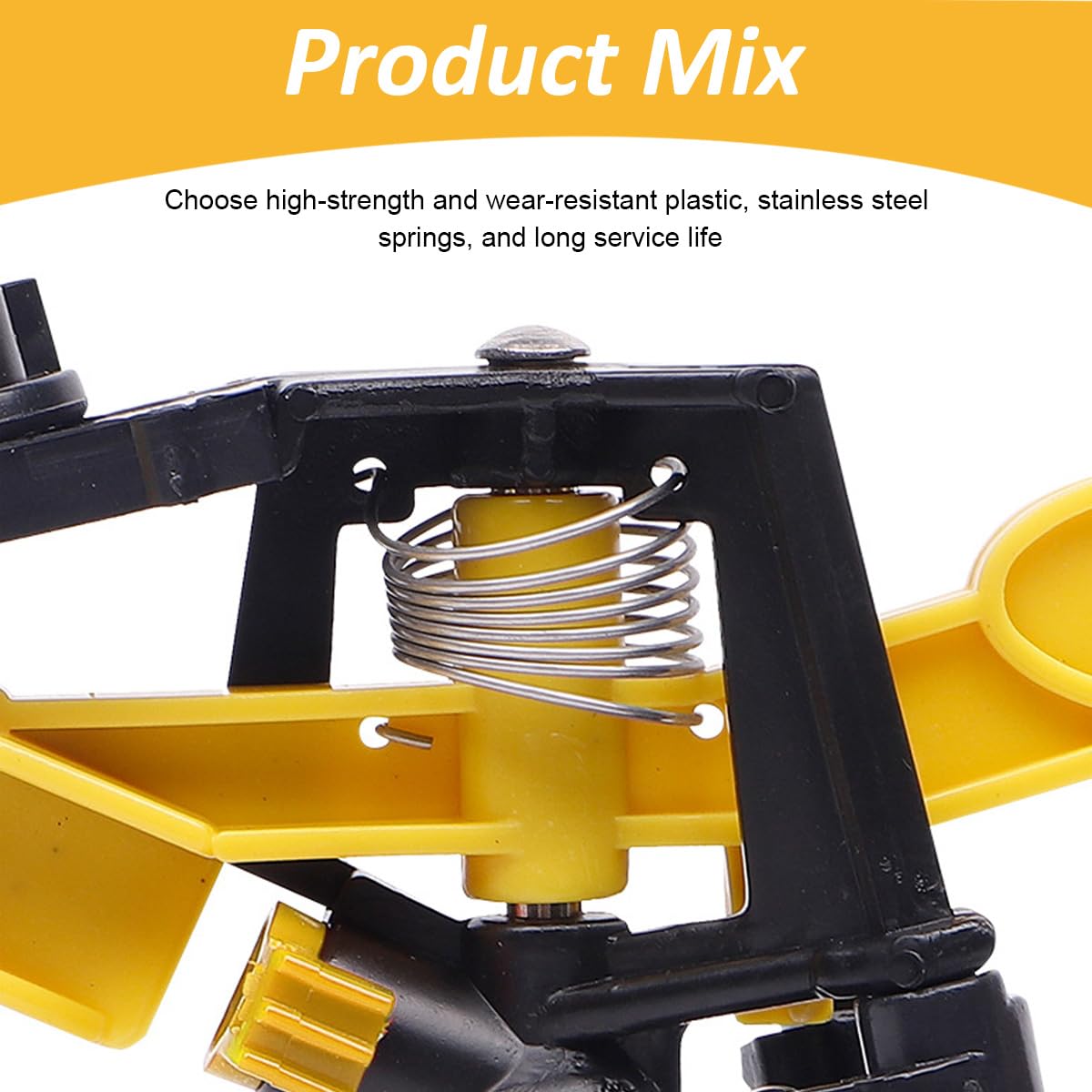 HASTHIP Garden Water Sprinkler for Lawn and Flower Beds featuring 360 Degree Adjustable Nozzles