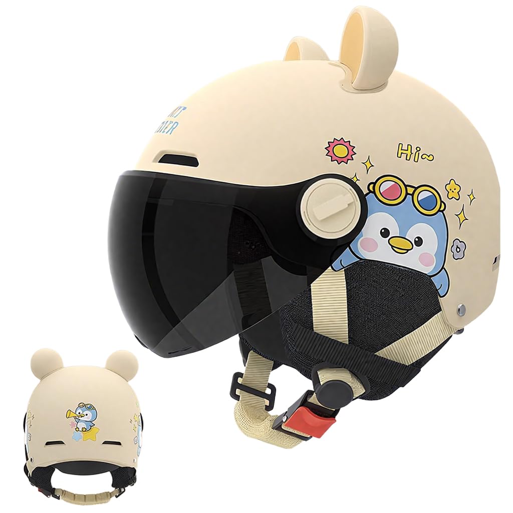 Proberos Kids Bike Helmet for Cycling with UV400 Goggles and EPS Foam Liner | Ages 3–12