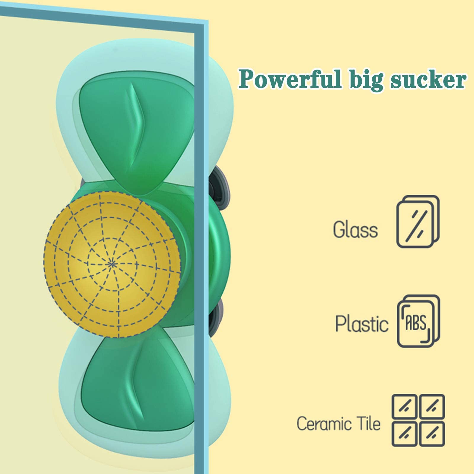 PATPAT Suction Cup Toys for Baby Bath and Dining with 3 pcs Set | BPA-Free TPE Material