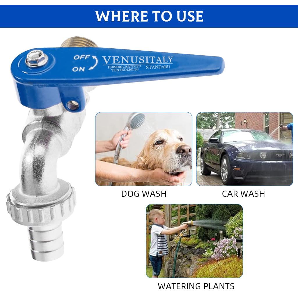 HASTHIP Tap Lock for Outdoor Spigots featuring 1/2 in Thread and Zinc Alloy Build | Garden Use