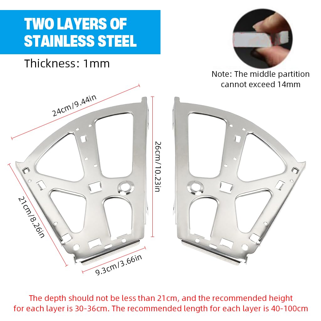 Serplex Cabinet Door Hinges for Flip Down or Tilting Cabinets with Screw Pack | 2Pcs Stainless Steel