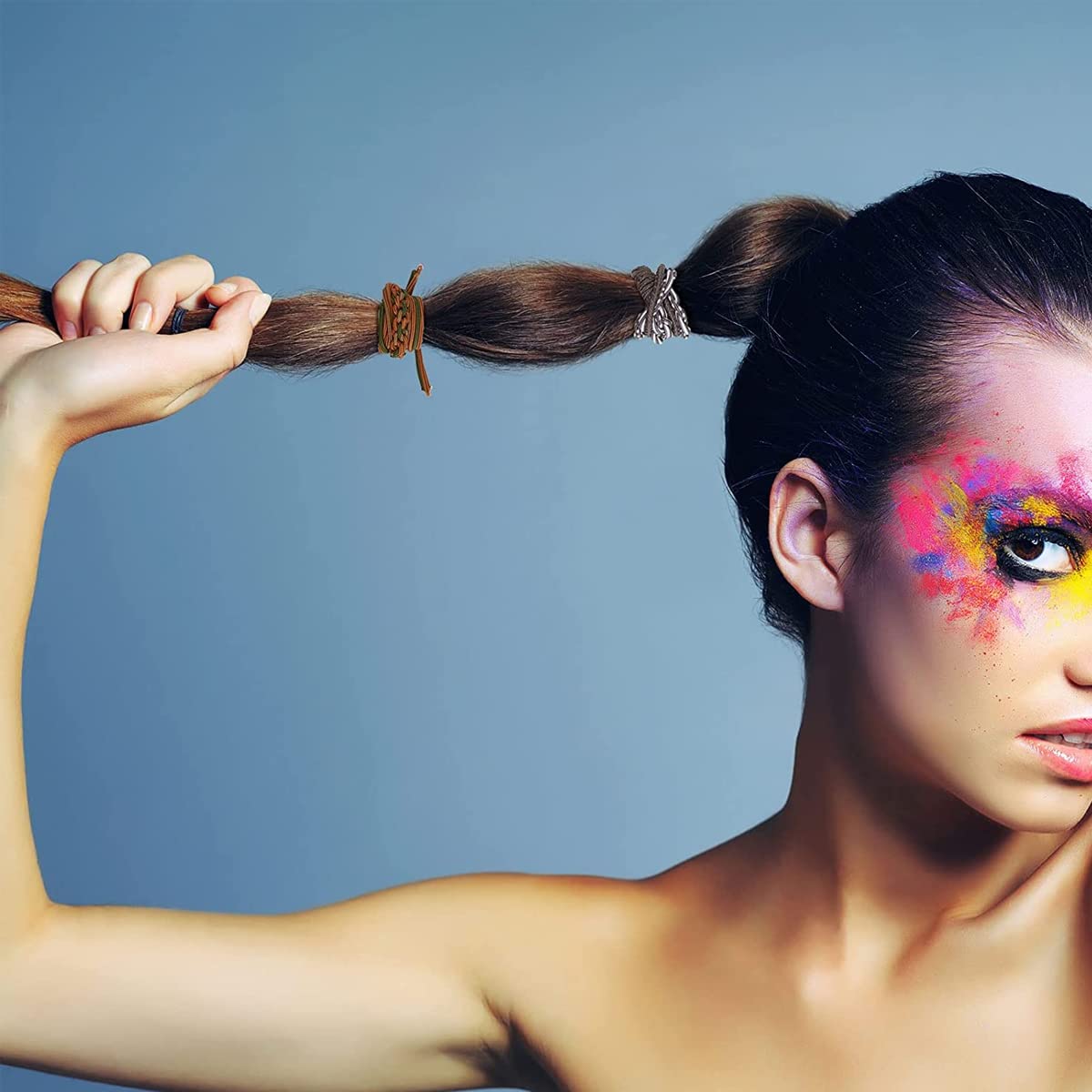 PALAY Hair Ties Set for Girls and Women with Elastic Braided Design 20pcs | Soft Rubber Bands