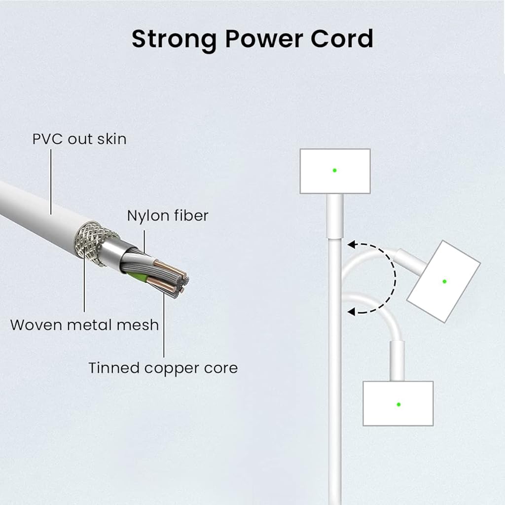 ZORBES Mac Book Pro Charger High Power 85W Charger for 153''/15''/17'' Mac Book Series A1343, A1174, A1290, A1222, A1172