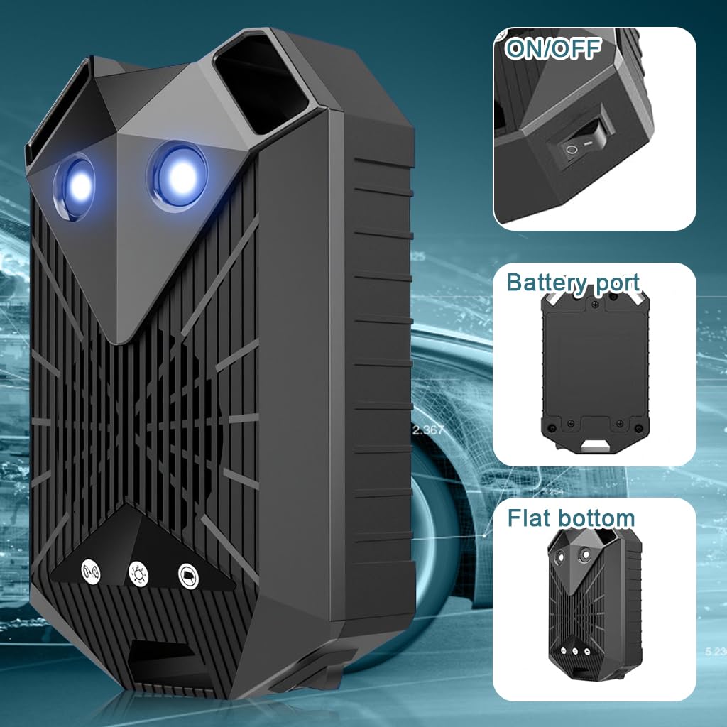 STHIRA Ultrasonic Mouse Rat Repellent for Car and Home with Motion Sensor and Dual Sound Light Defense