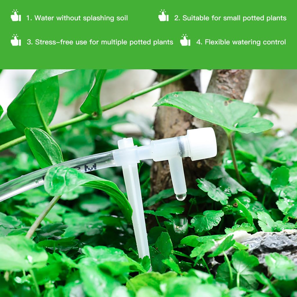 HASTHIP Slow Drip Irrigation Kit for Gardening with 5 Meter Water Pipe & Filter | DIY Setup