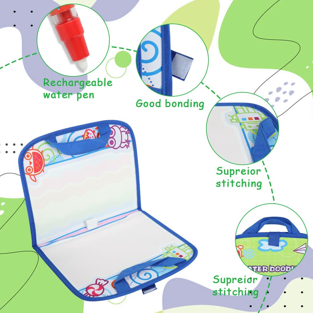 PATPAT Magic Water Doodle Book 50×25cm with Foldable Travel Design for Kids 2–5 Years