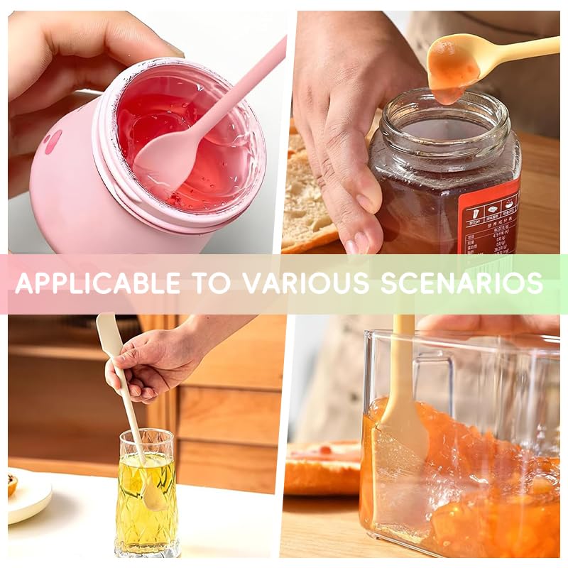 Supvox Kitchen Spatula Set 4Pcs for Baking with Dual‑Head Design and BPA‑Free Silicone 10 in | 4 Color Options