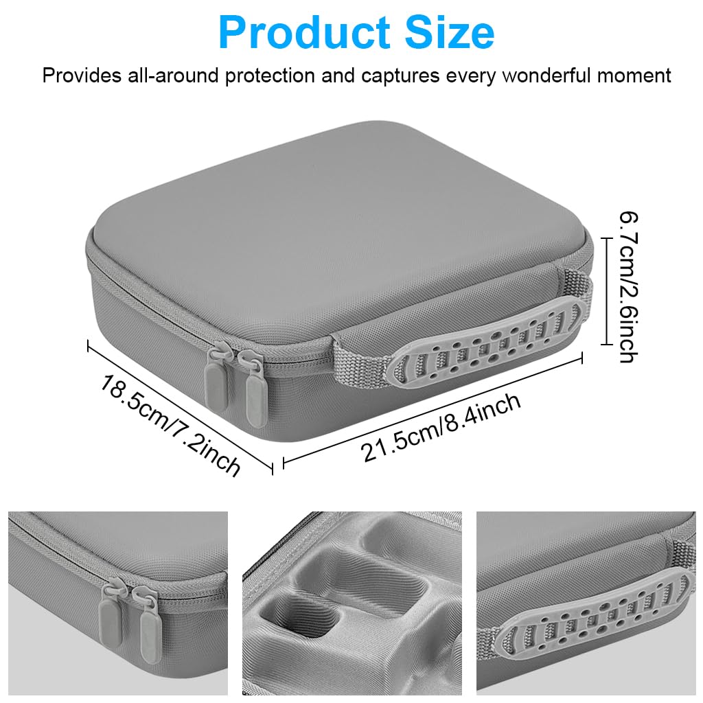 ZORBES Travel Case for OSMO Mobile 7 Gimbal featuring EVA Anti Scratch Protection | Custom Mold Compartments and Zipper Mesh Pocket