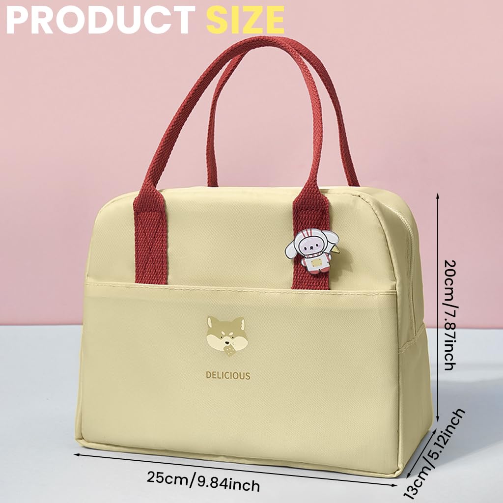 Zibuyu Lunch Bag for School and Office with 6L Insulated Waterproof Oxford Cloth | Foldable Design