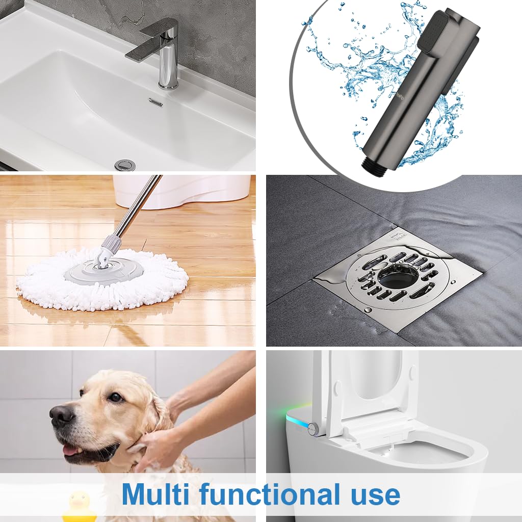 HASTHIP Health Faucet for Toilet with 2 Flow Modes and One Hand Operation | Easy Installation
