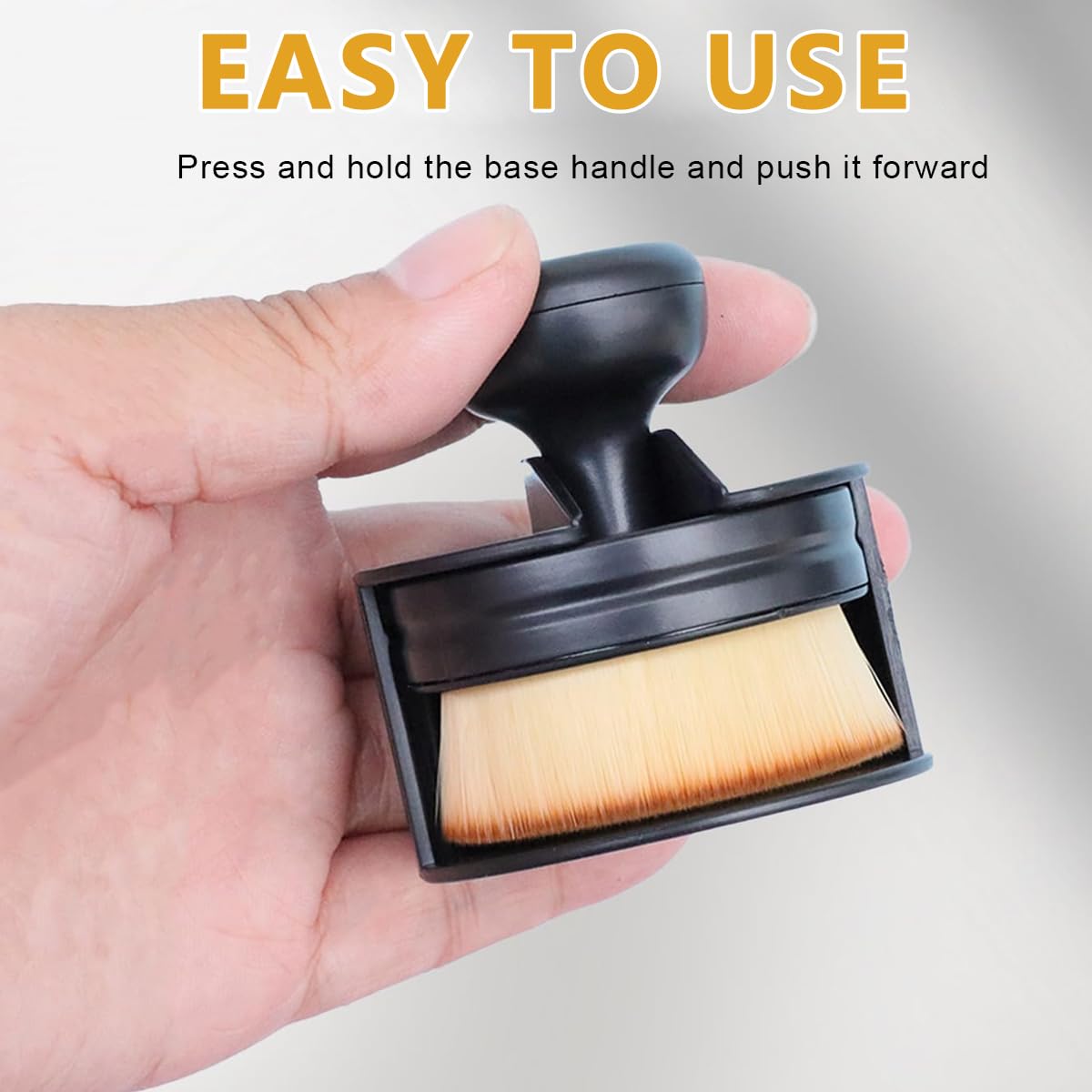 ZORBES Car Duster for Interior Detailing with 4.3 cm Ergonomic ABS Handle | Microfiber Brush