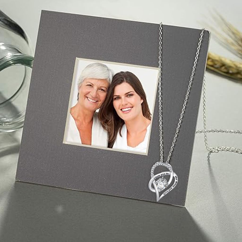 Venzina Necklace for Women featuring Double Interlocking Hearts and Zircon Pendant | Gift for Mom