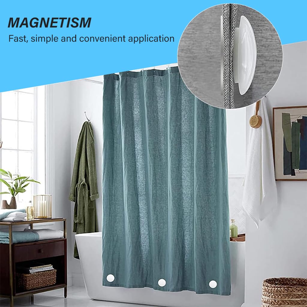 HASTHIP Curtain Weights for Drapes and Shower Curtains featuring Strong N45 Magnets | Set of 3 Pairs