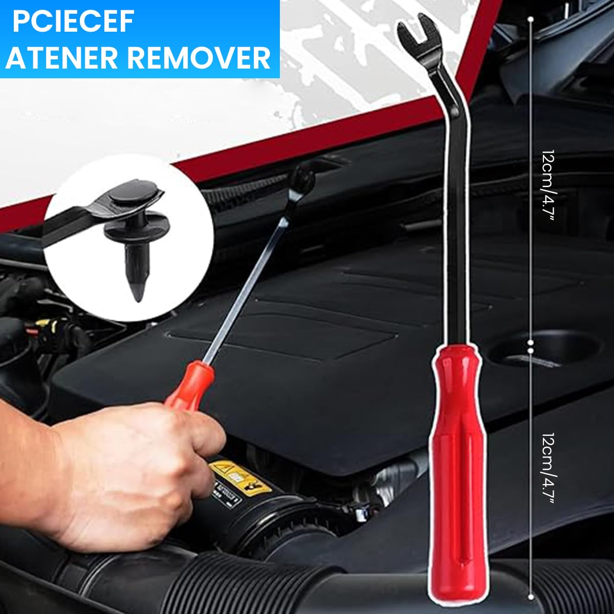 STHIRA Car Rivets Kit 360 pcs with Trim Removal Tool 6mm–9mm for Bumper and Panel Repair