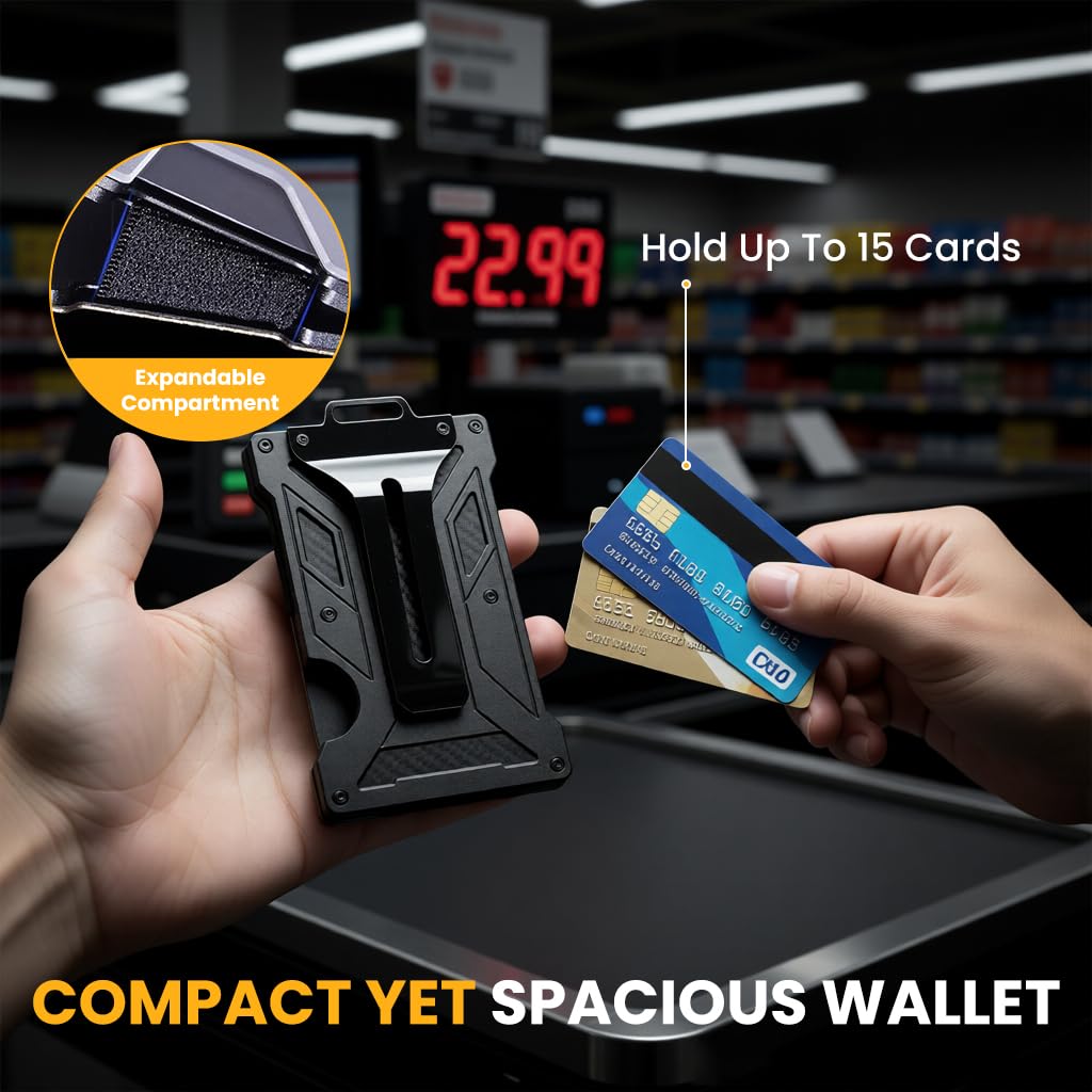 OFIFO Metal ID Card Holder for Office and School with Secure Clip & Aluminum Alloy Design