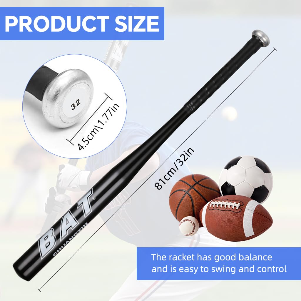 Optifit Baseball Bat for Training and Self Defense with 32 in 700 g Alloy Steel Core | Shock‑Absorbing Grip