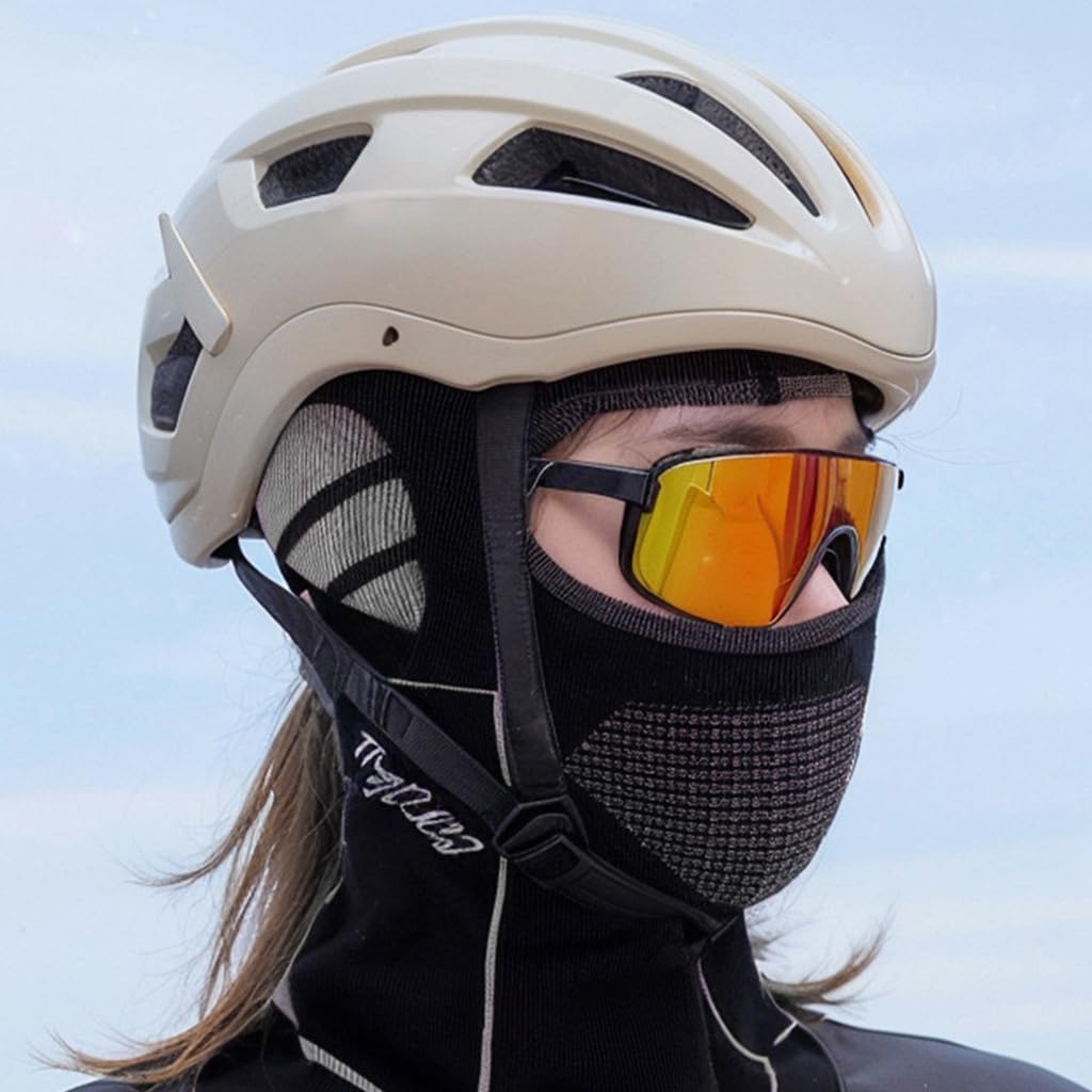PROBEROS Balaclava Face Mask for Winter Riding with 3D Airflow Mesh | 2 PCS Black Grey