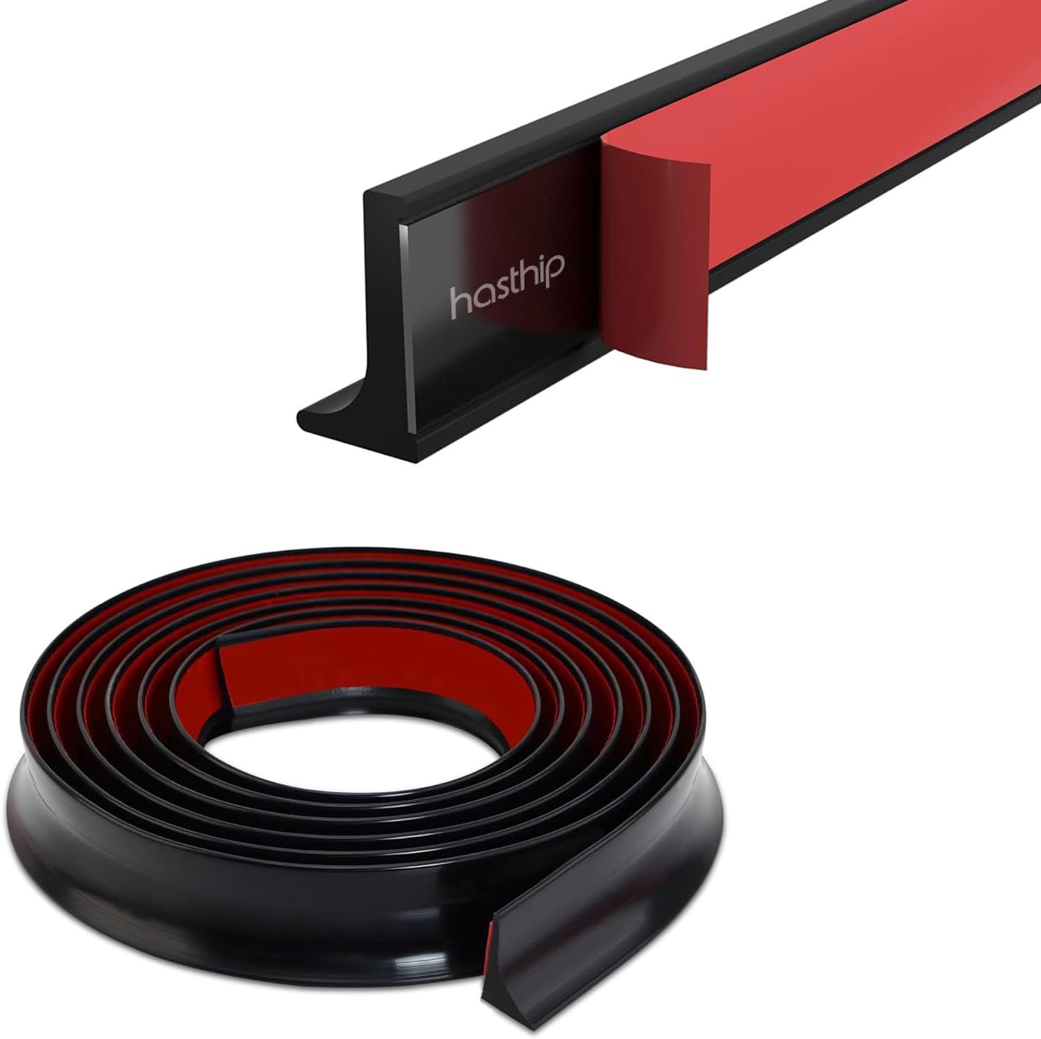 HASTHIP Silicone Water Stopper for Shower and Bathroom with 2M Bendable Threshold Strip | Self-Adhesive Splash Guard