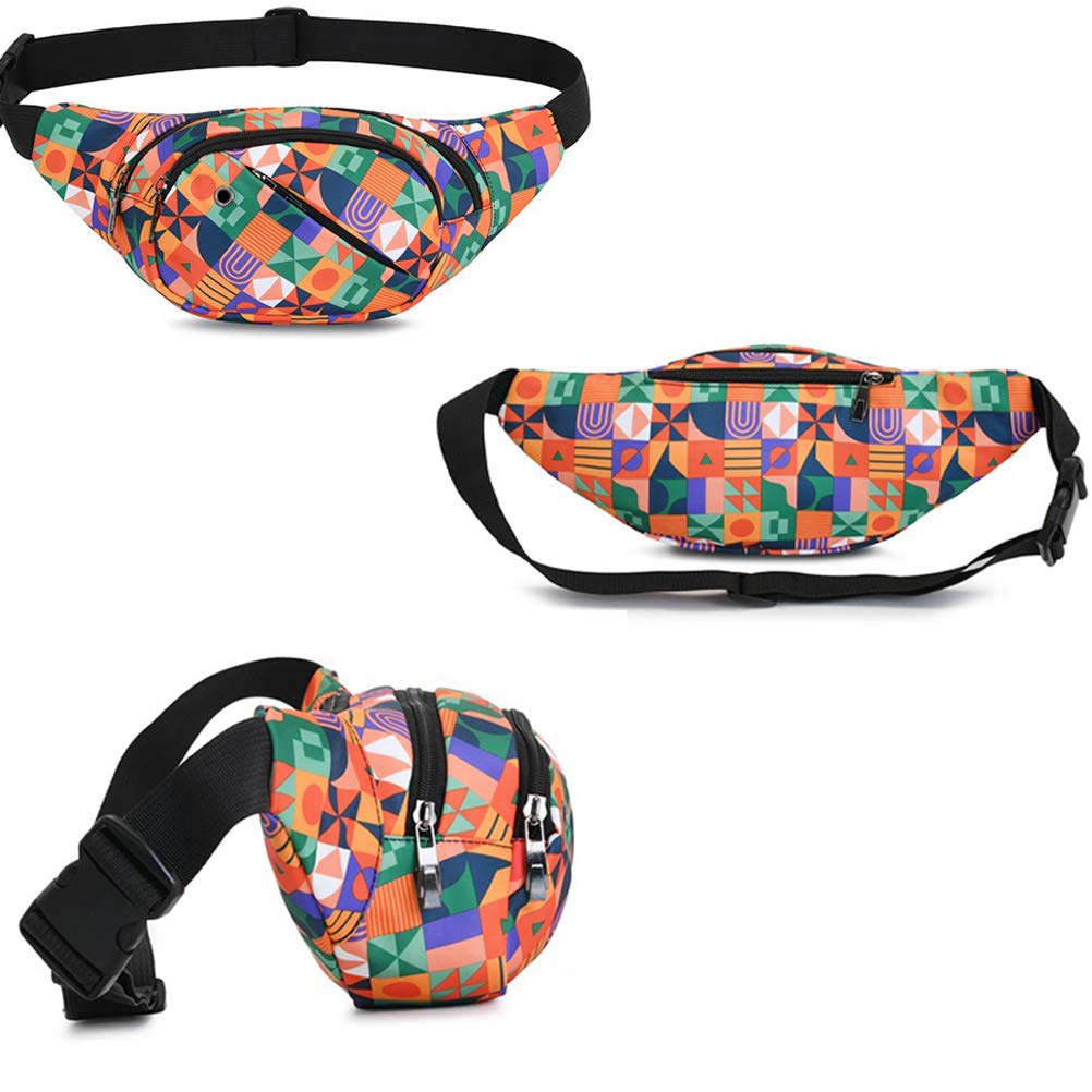 GUSTAVE Waist Bag for Travel and Hiking with 27.5–47 in Adjustable Strap | Waterproof Nylon Fanny Pack