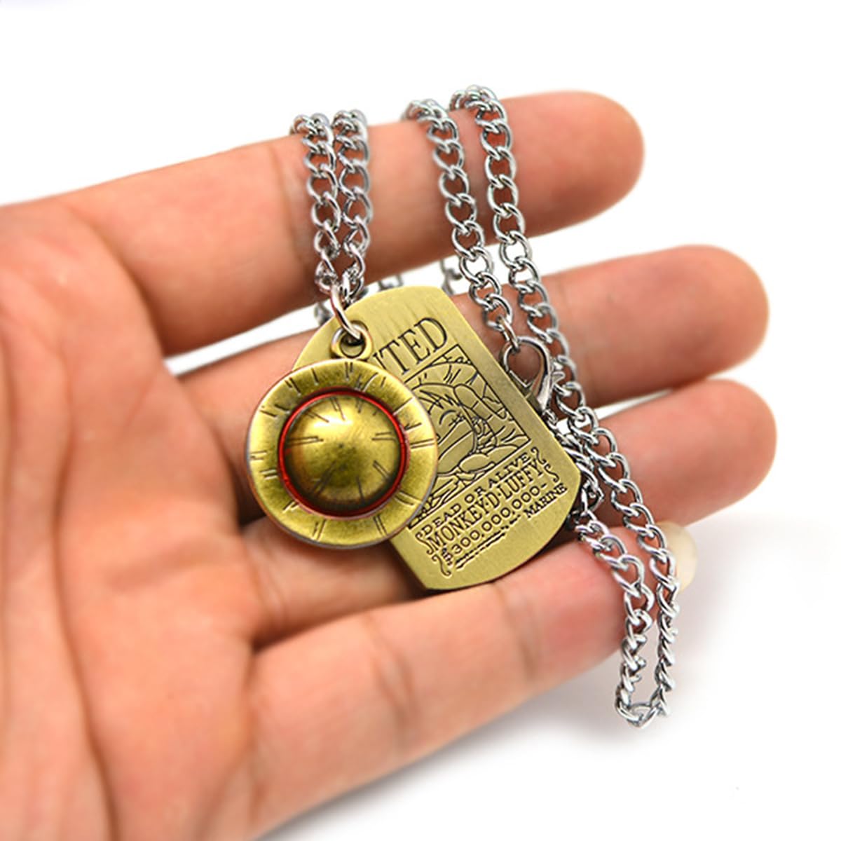 Zibuyu Anime Pendant Necklace for Men and Women featuring Monkey the Luffy Cosplay | Straw Hat Pirates Chain Accessory