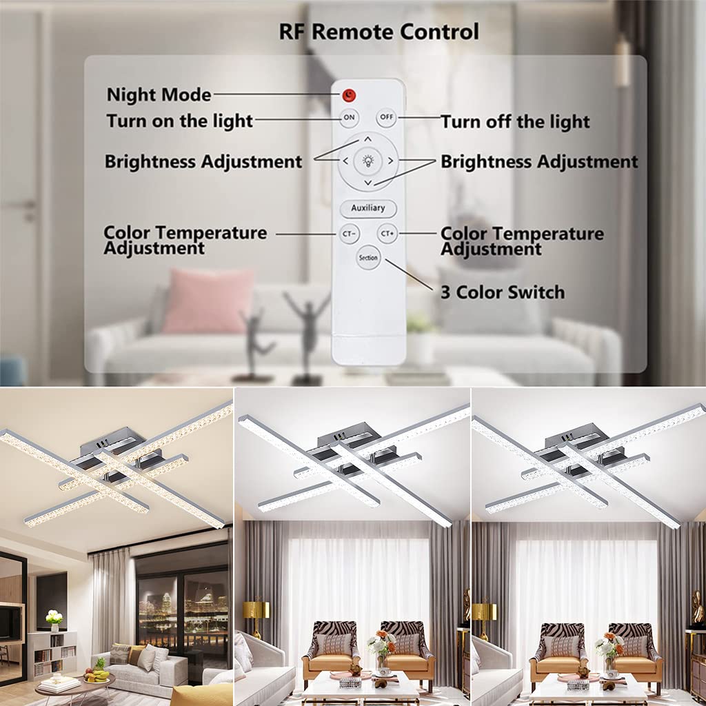 ELEPHANTBOAT LED Ceiling Light for Living Room and Bedroom featuring 22W Output | 3000K Warm Eye‑Friendly Illumination