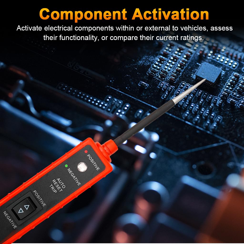 Serplex Power Circuit Tester for 6–24V DC Systems with 13ft Cable & LED Buzzer Alerts
