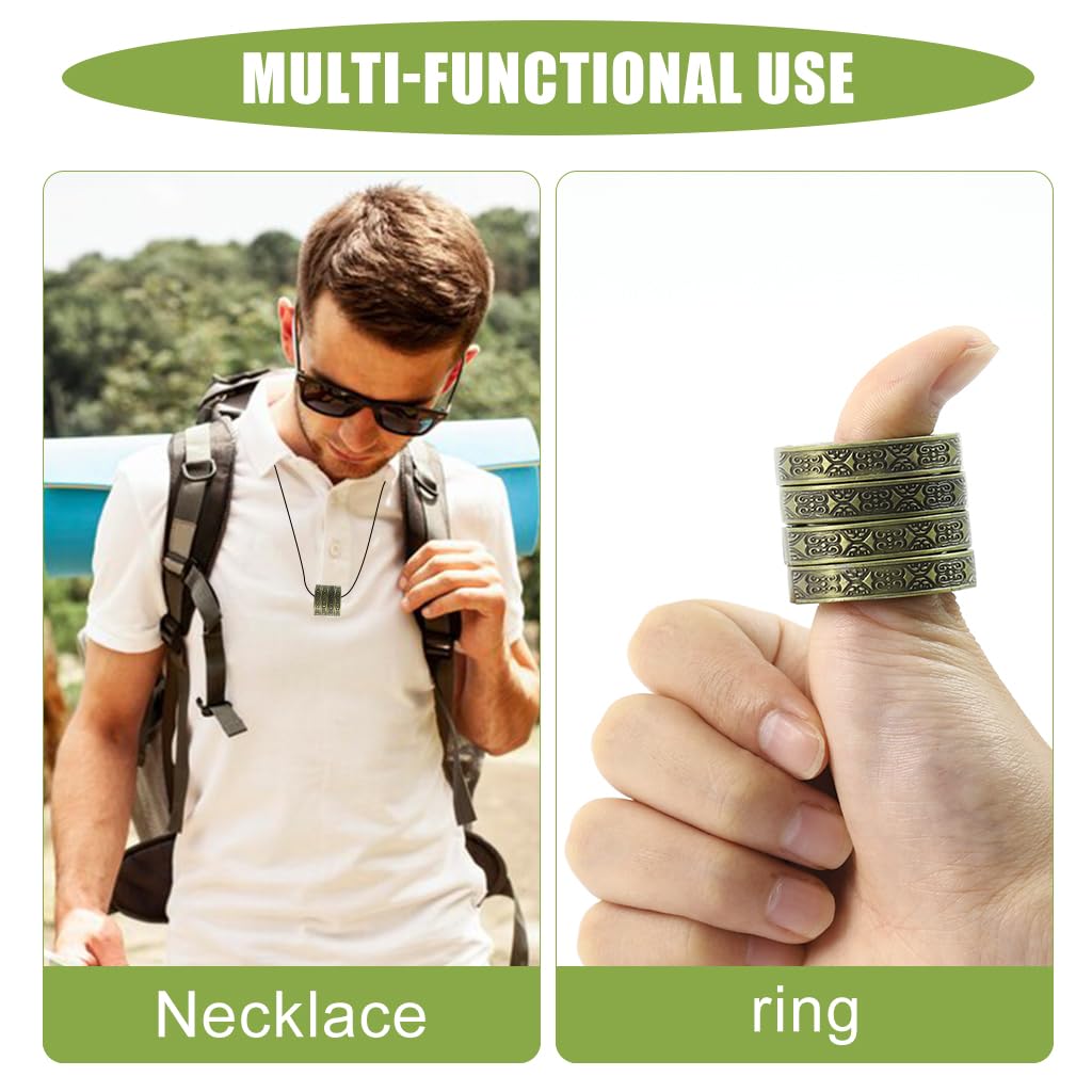 Zibuyu Cotton Foldable Keyrings 2PCS featuring Intricate Zinc Alloy Bronze Detailing