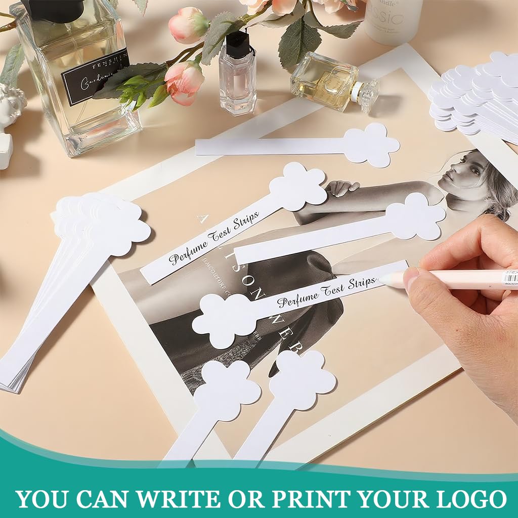 ZIBUYU Perfume Test Strips for Fragrance Evaluation with 13cm Cotton Pulp Design | 100 Pack