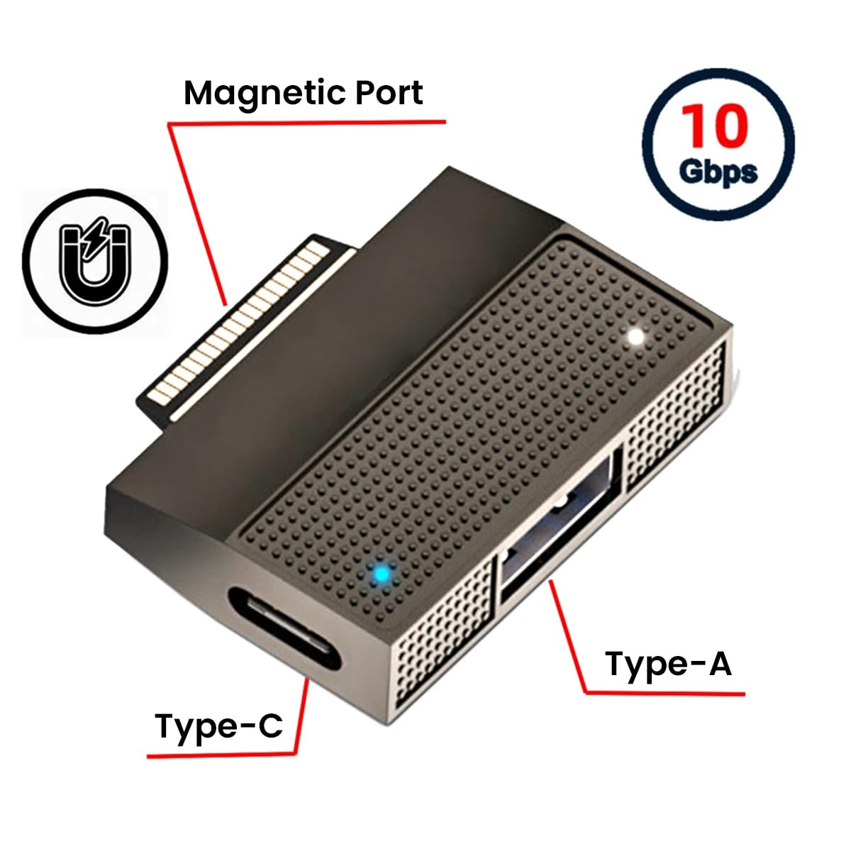ZORBES Surface Connect to USB C Adapter with 10Gbps Data Transfer and PD Charging | for Surface Pro 3–9 and Go