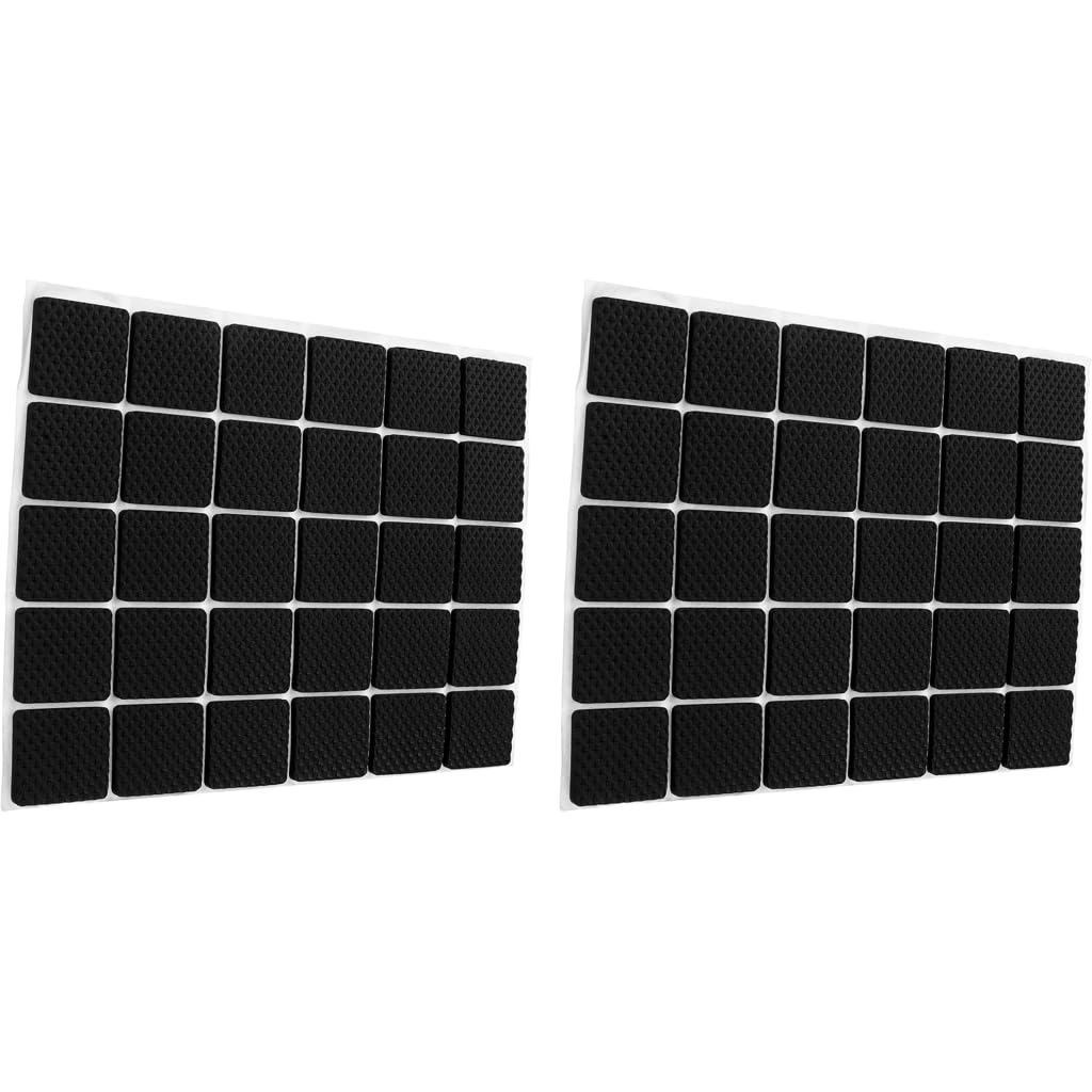 ZIBUYU Chair Leg Floor Protectors for Furniture | 30 pcs Self Adhesive Non Slip Black Pads