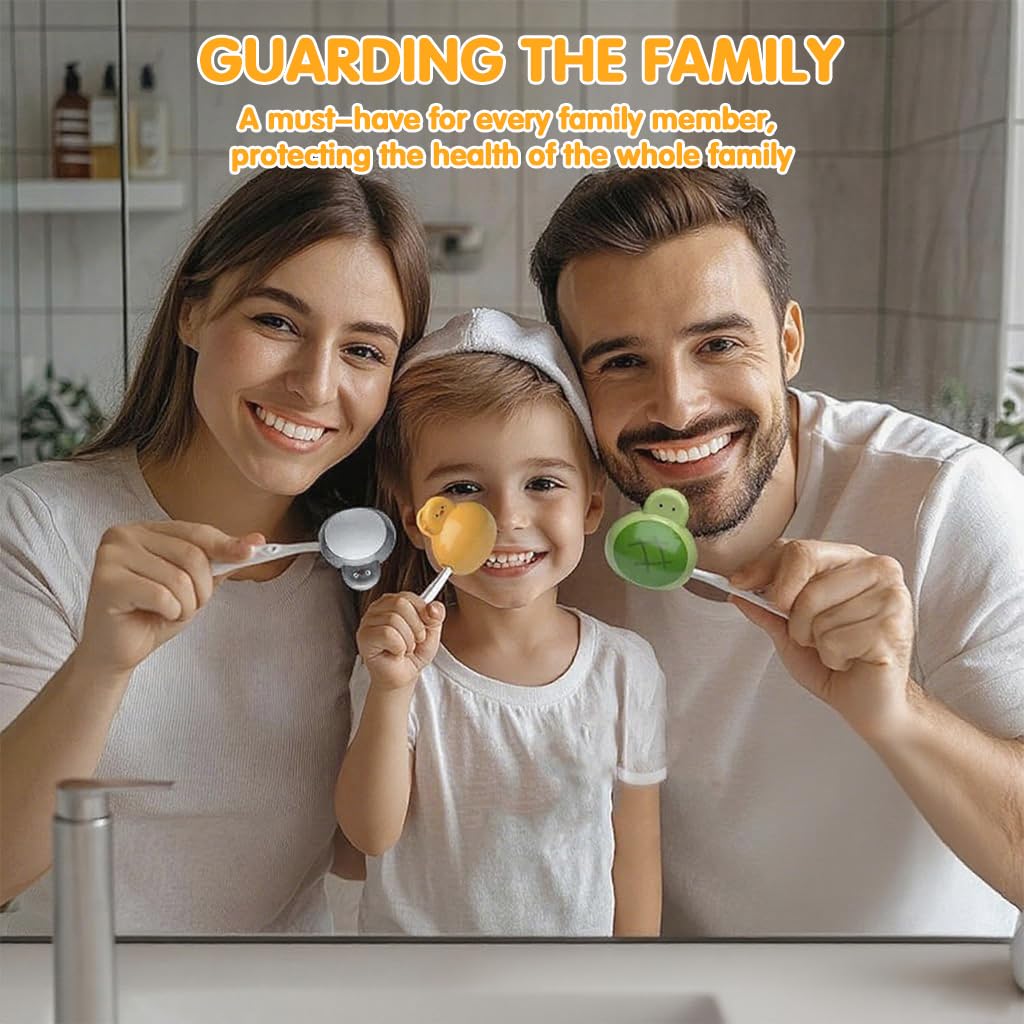 HASTHIP Toothbrush Cover Case for Travel with Dustproof Clip Design 3pcs | Kids & Adults