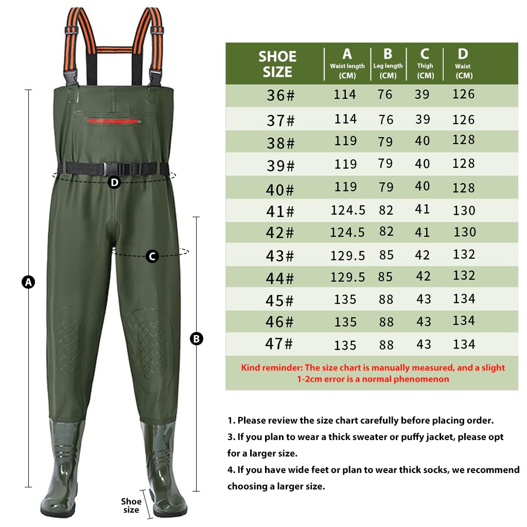 PROBEROS Waterproof Work Pants for Fishing and Construction with Rubber Boots & Adjustable Suspenders | PVC Rain Trousers Shoe Size 44