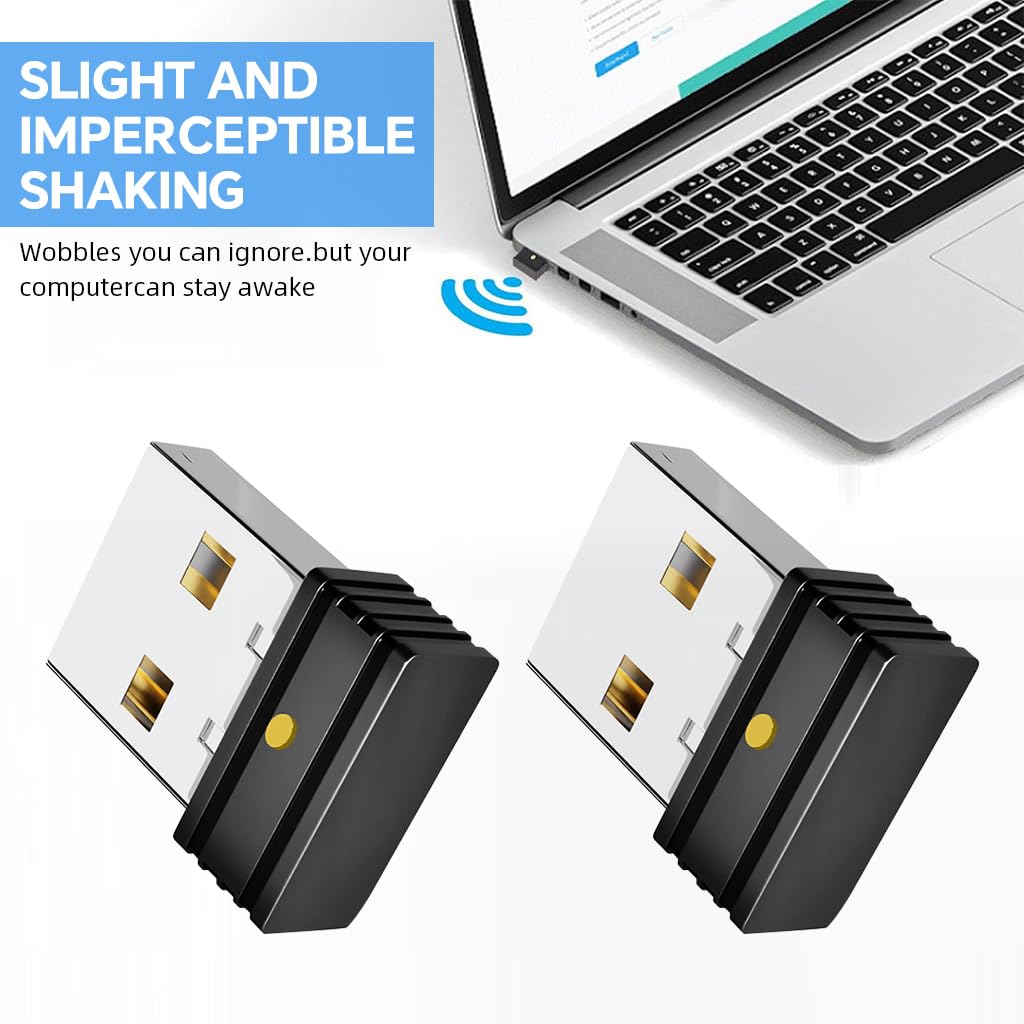 ZORBES Mouse Jiggler for Telecommuting with Switch and 3 Motion Modes | 2Pcs USB Plug and Play