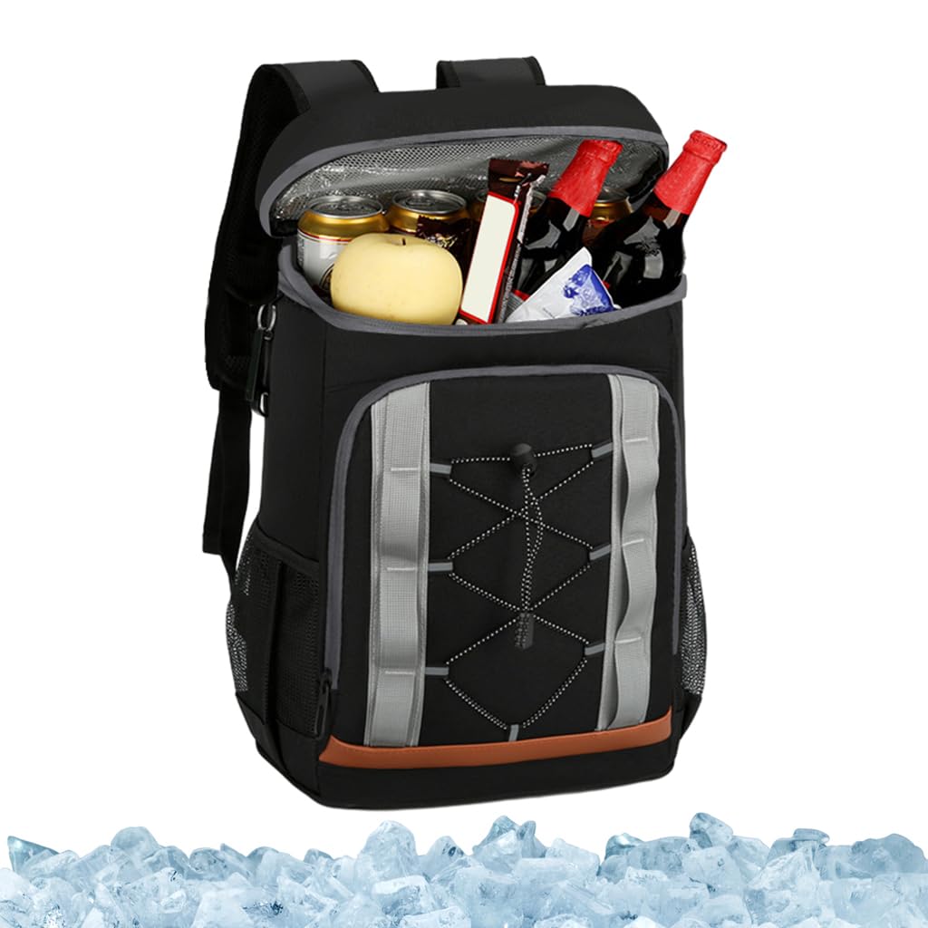 GUSTAVE Backpack Cooler 32L for Camping with Dual Zipper and Waterproof Insulated Design