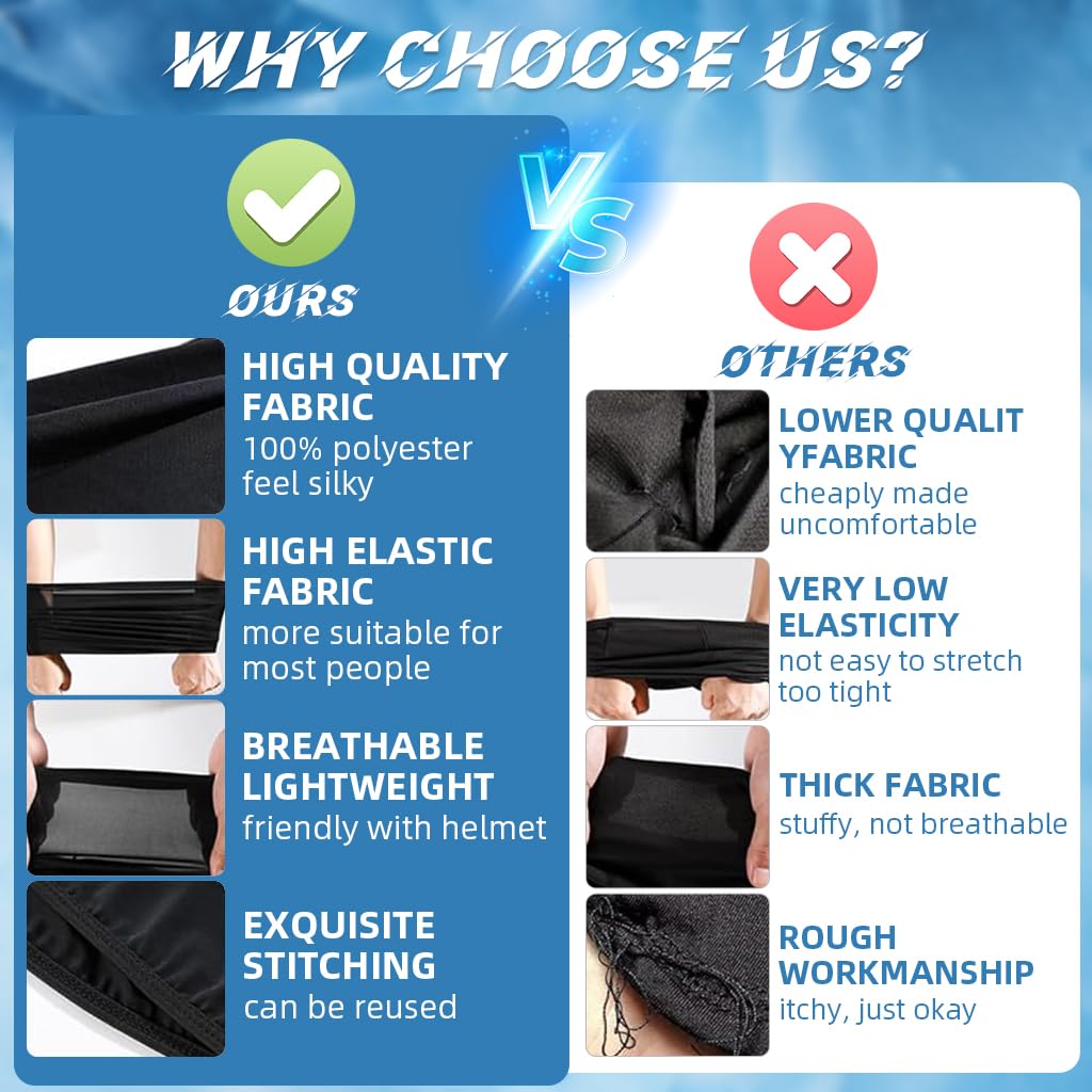 Proberos Ice Silk Arm Sleeves with UV Protection for Outdoor Sports | Breathable Unisex Face and Neck Cover