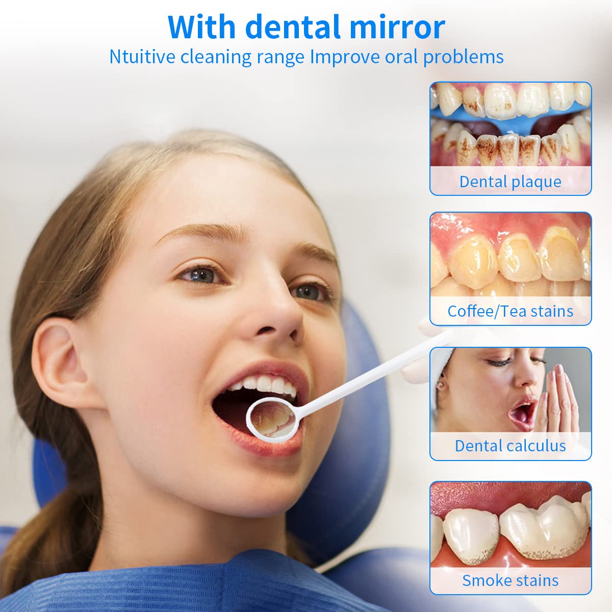 HANNEA Dental Floss Electric Teeth Cleaning Kit with 3 Tips and 4 Modes | USB Rechargeable