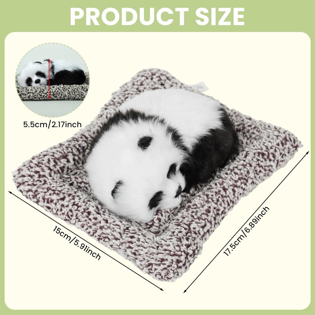 Zibuyu Panda Car Ornament for Dashboard and Desk featuring Cute Figurine | Gift Decor