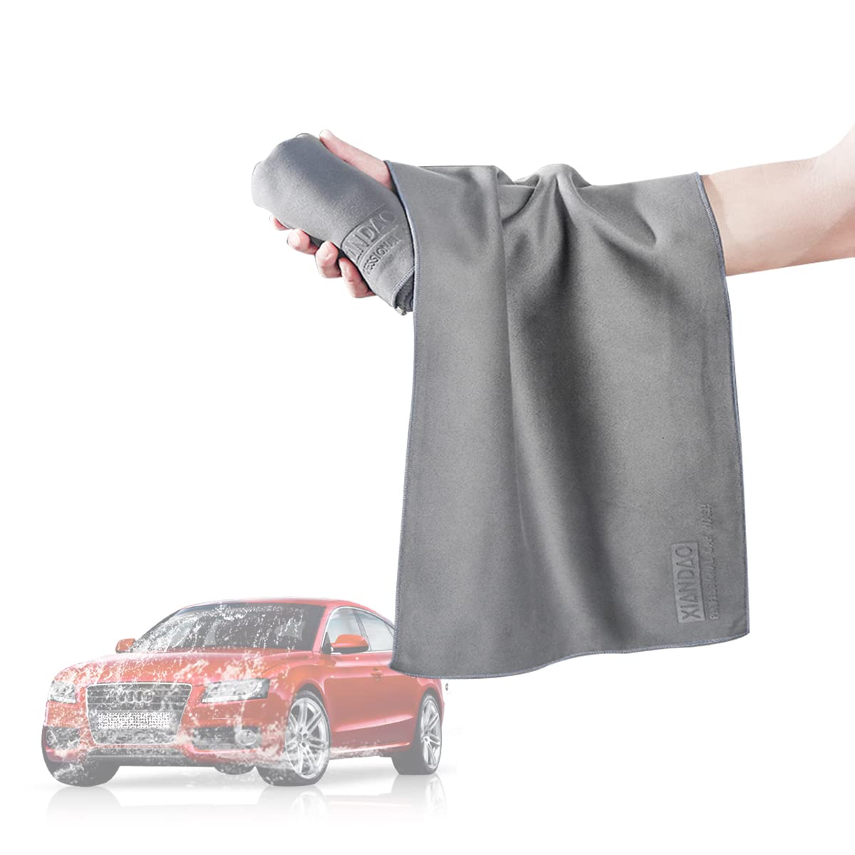 STHIRA Car Cleaning Cloth for Wash and Household Use 2pcs 30x60cm with Double Side Microfiber