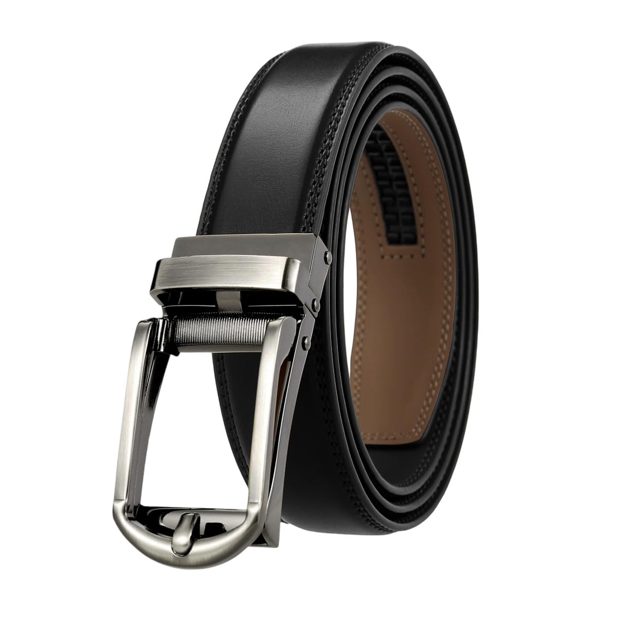 GUSTAVE Belts for Men for Formal and Casual Wear with Auto Lock Buckle 43 51in Genuine Leather | Gift Box