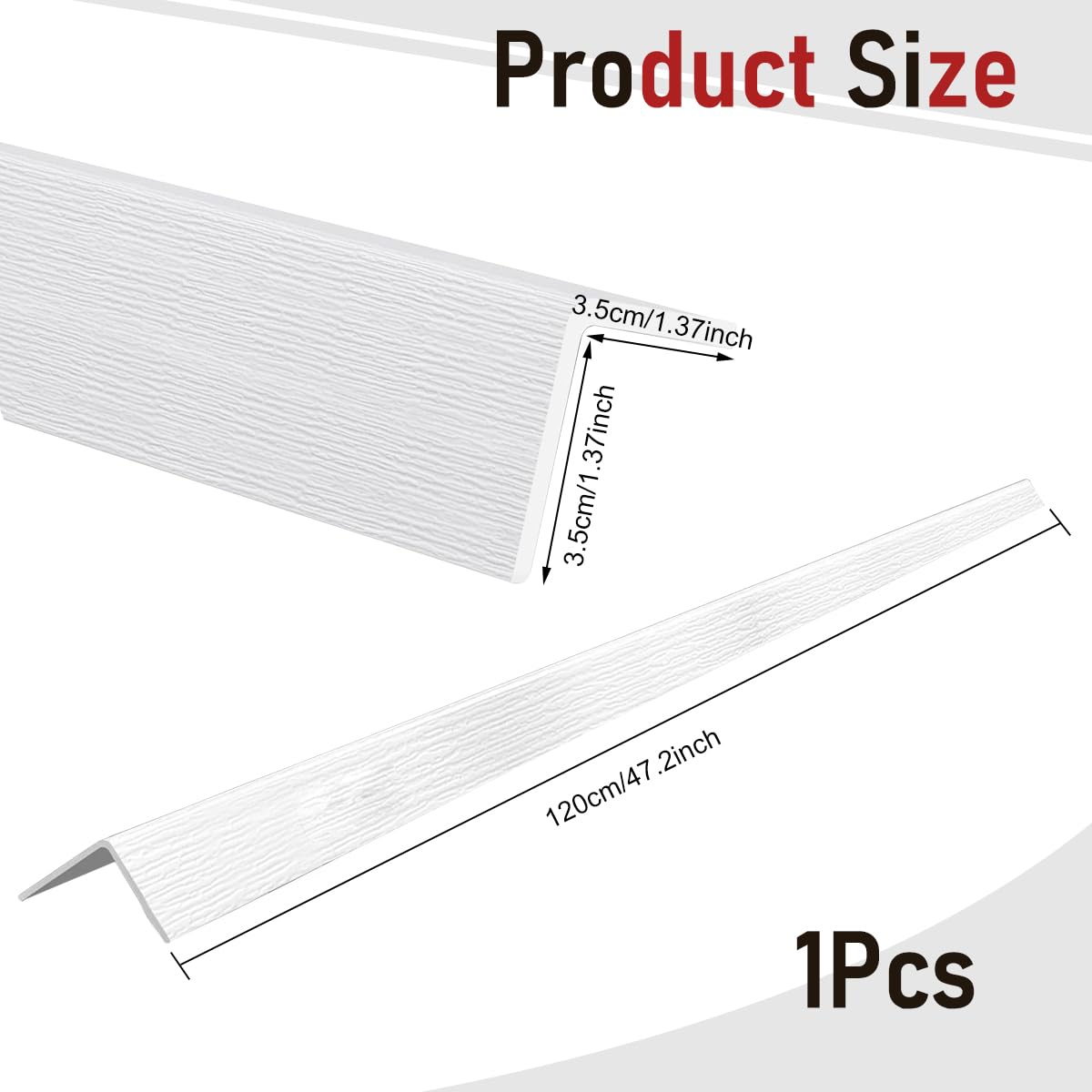 SNOWIE SOFT Wall Corner Protector for Baby with Self Adhesive PVC 3.94 ft | Safe Edge Guard for Furniture