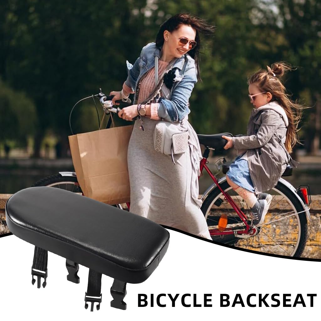Proberos Bike Rear Seat for Bicycles with Thick PU Cushion 30x15x3.5cm | Weather‑Resistant Comfort