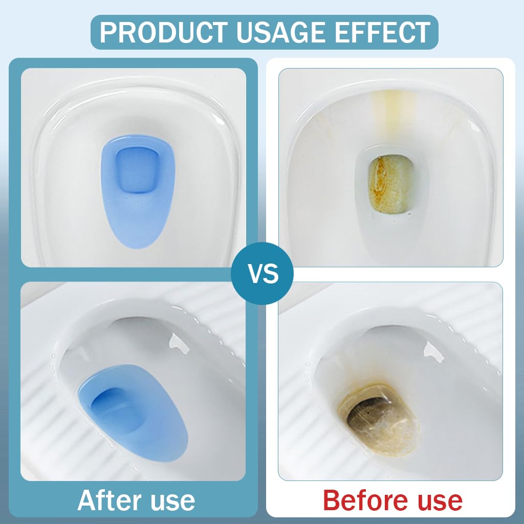 HASTHIP Automatic Toilet Bowl Cleaner for Bathrooms with Water‑Soluble Gel Cartridge Lasting 3 Months | Eco‑Friendly Lanyard Design