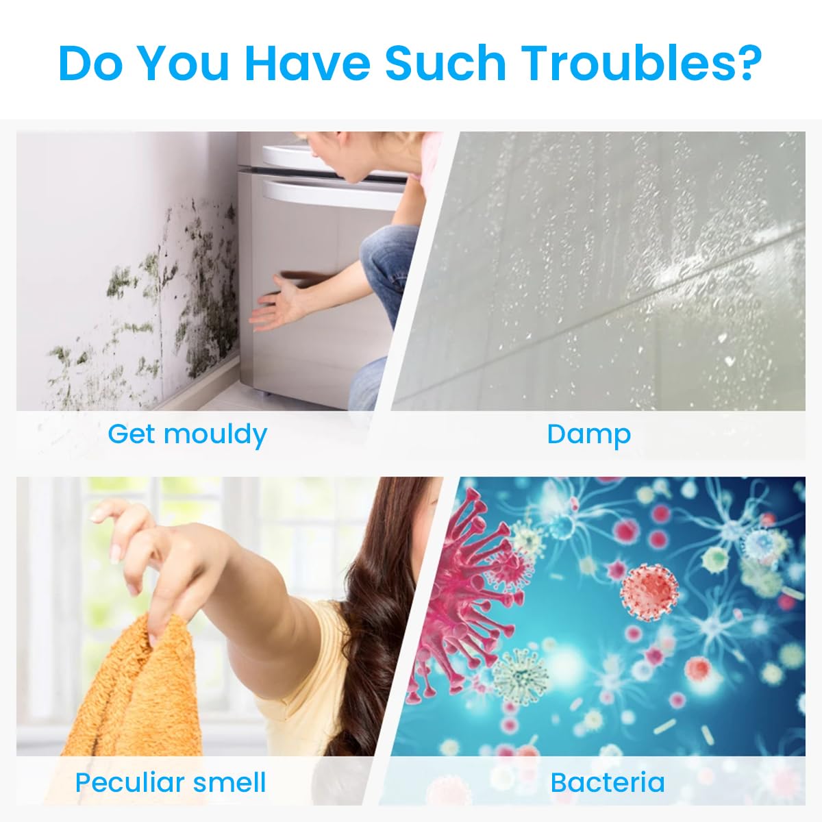 HANNEA Mini USB Dehumidifier for Bedroom and Kitchen featuring Auto Shut-Off 500ml Tank | Ultra-Quiet Portable Design