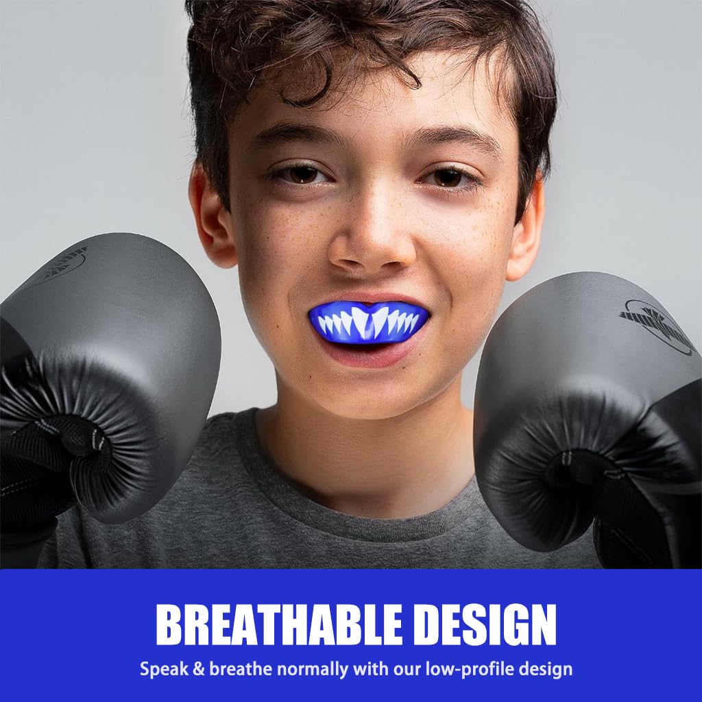Proberos Mouthguard for Boxing and MMA featuring EVA Molded Cushion Fit for Adults and Teens