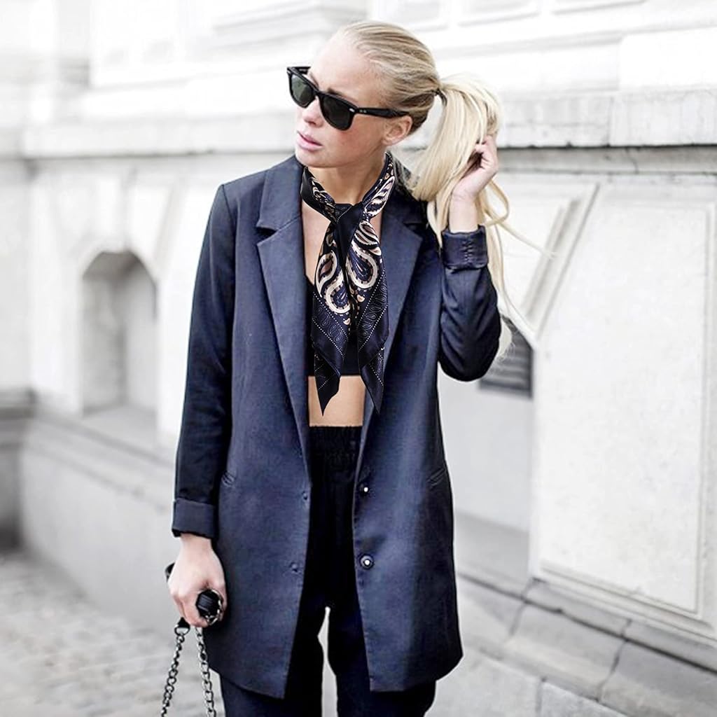 PALAY® Women Satin Silk-Feel Scarf 35