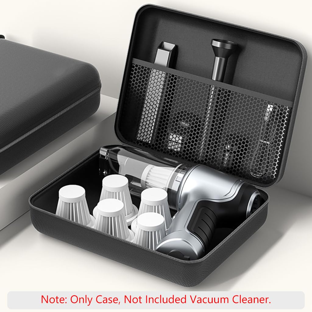 Multi Purpose Storage Case for Travel Tools and Accessories 22x18x7cm with Hand Strap | EVA PU Portable Carry Bag