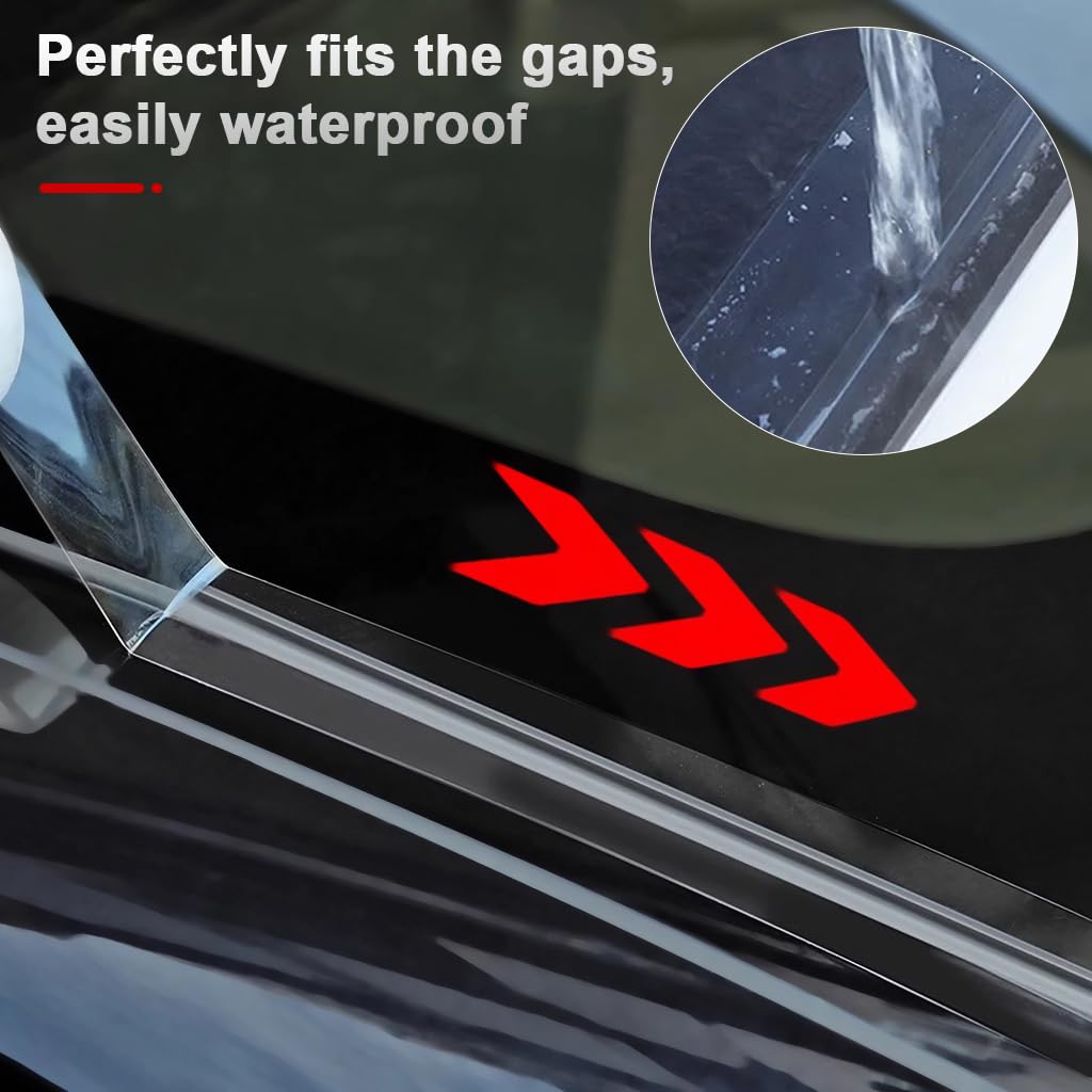 STHIRA Car Sunroof Edge Waterproof Sealing Strip with Noise Reduction | Transparent Heat Resistant Trim