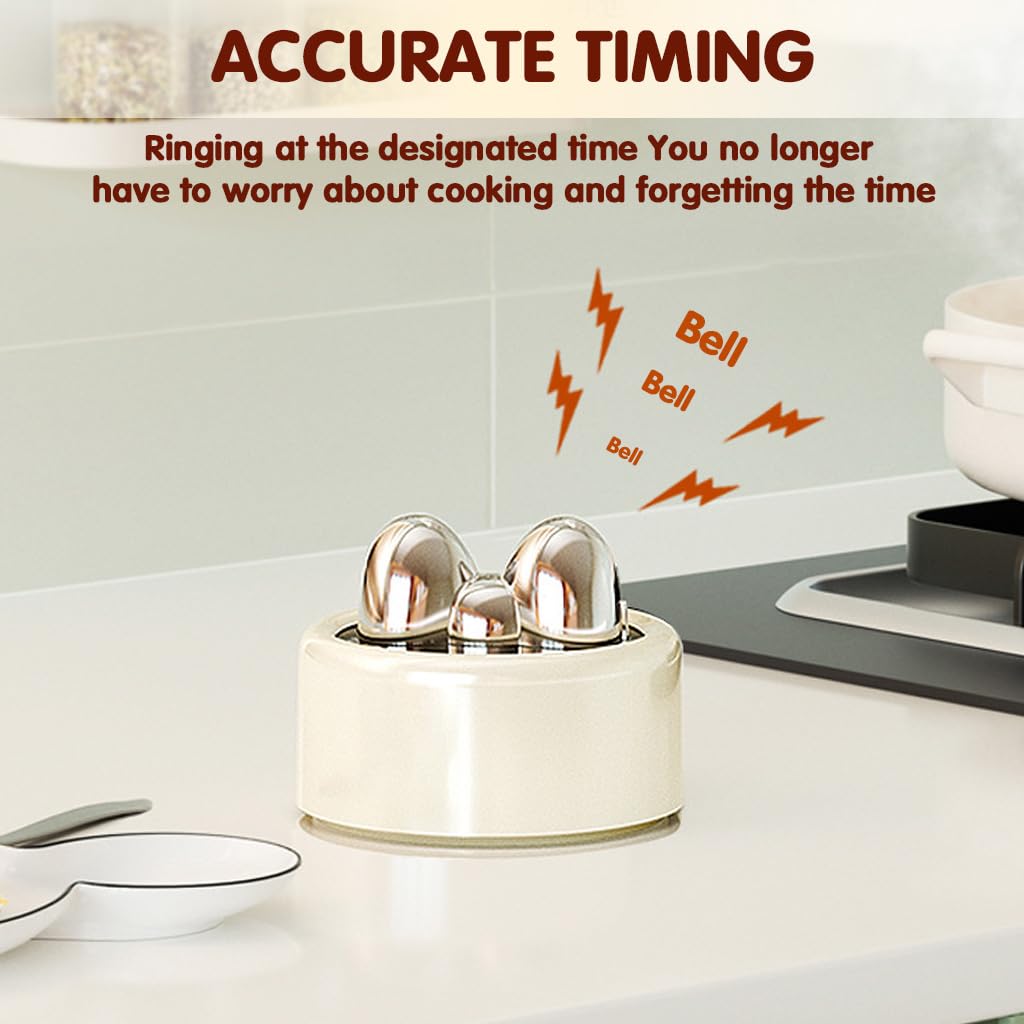 Supvox Kitchen Timer for Cooking and Baking with 3.2 in Dial and Mechanical Countdown | Stainless Steel Body