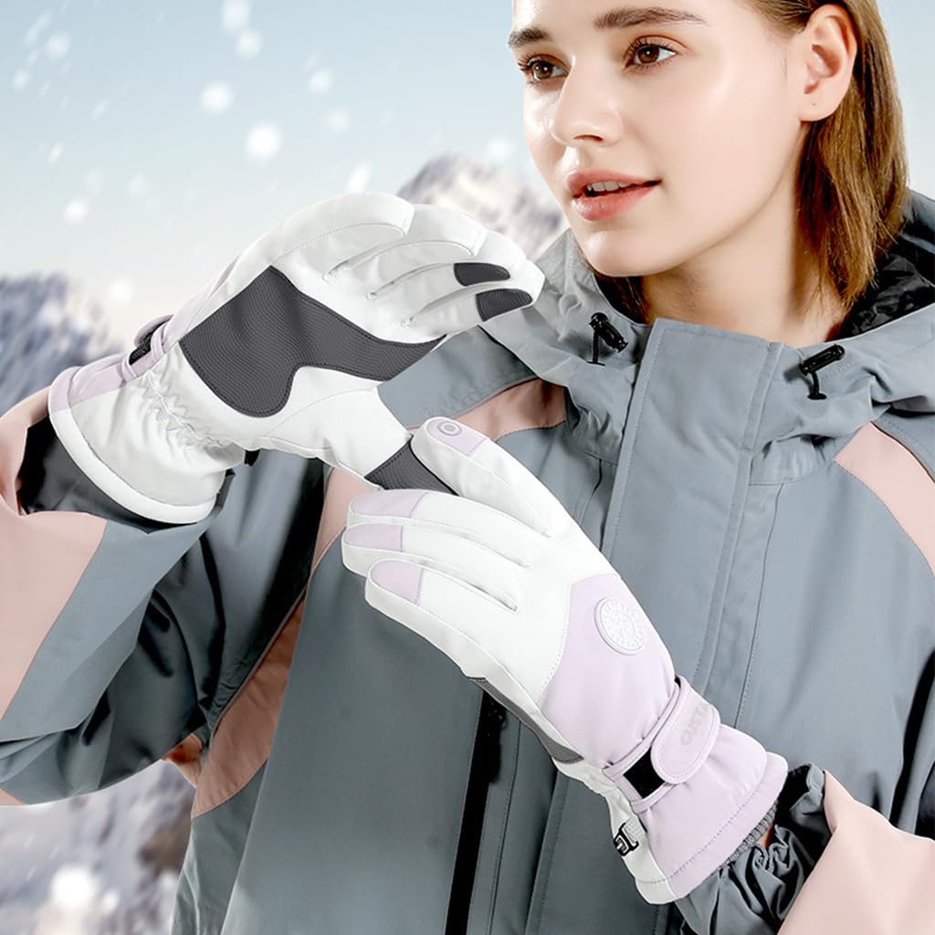 Gustave Winter Gloves for Women featuring Touch Screen Fingertips and 26cm Length | Purple